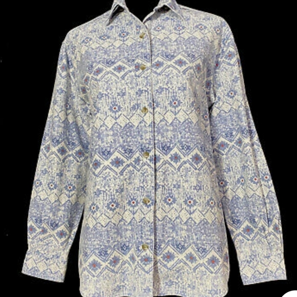 Womens Cabela's Aztec Southwestern Print Shirt Flannel size small - Picture 1 of 11